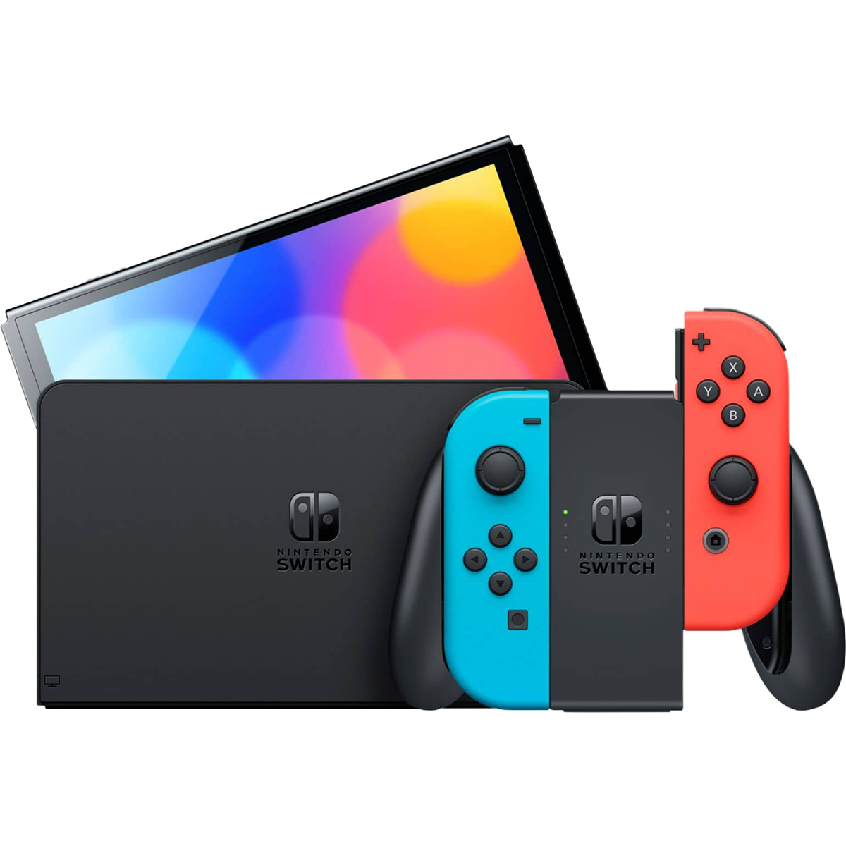 Игровая консоль Nintendo Switch OLED (неоновый синий / неоновый красный)  купить в интернет-магазине Portal VR