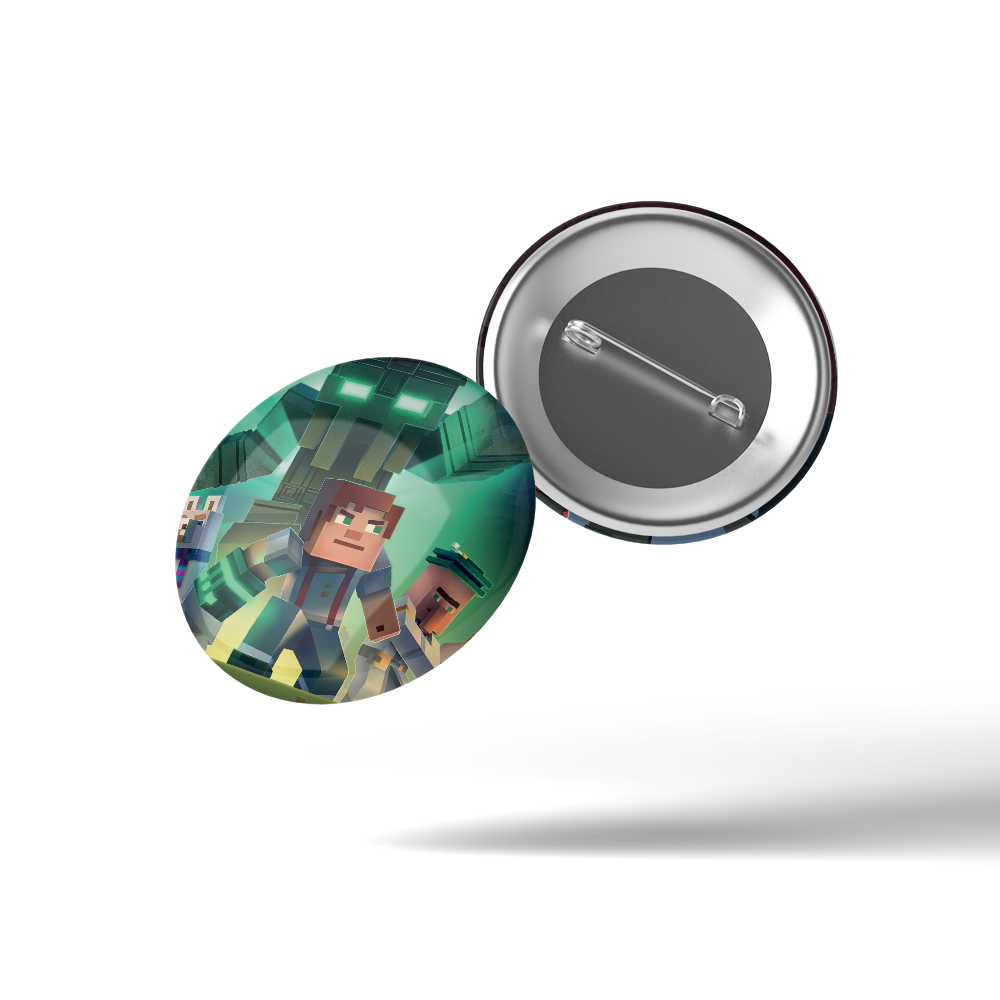 Значок "Minecraft" 50x50мм, 1шт.