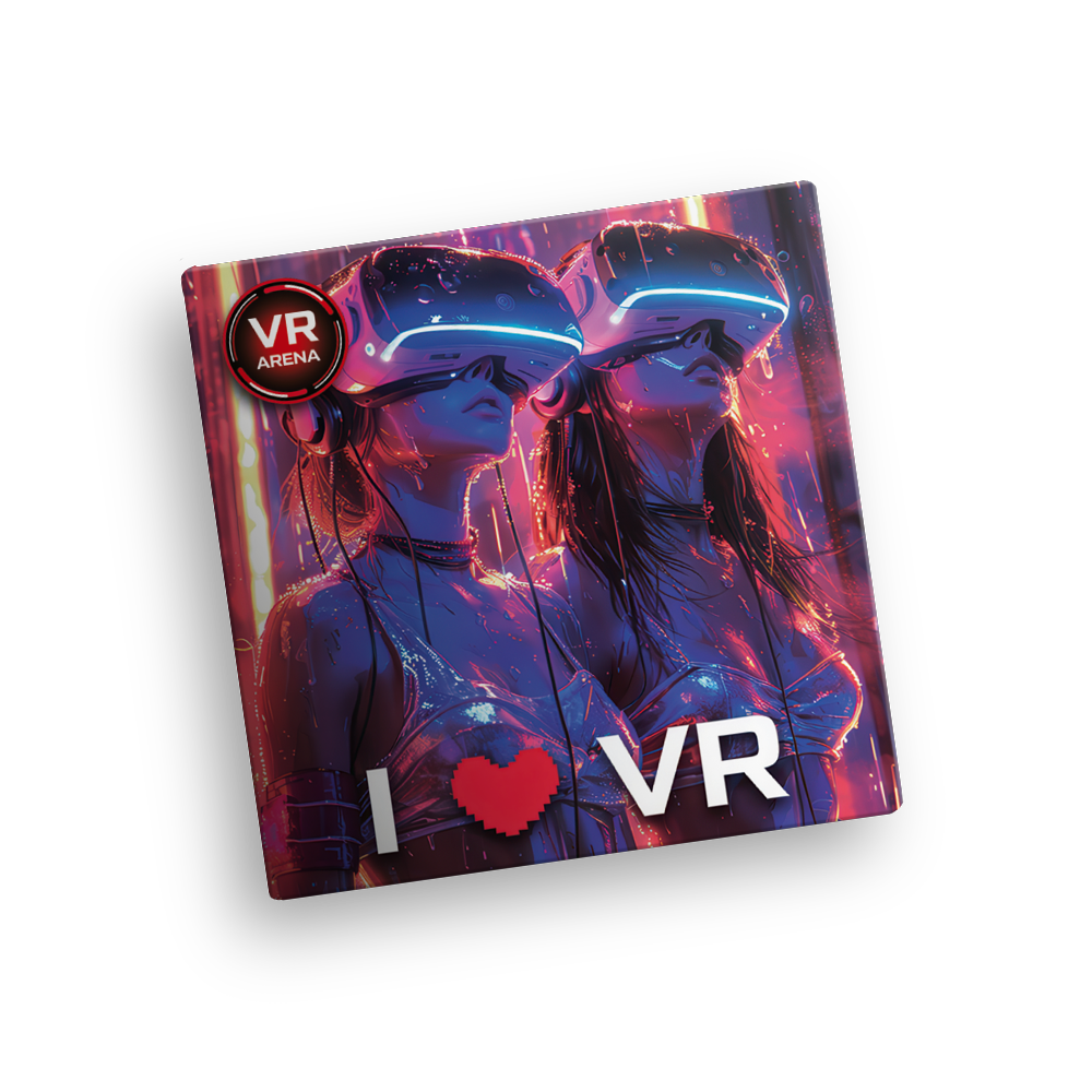 Магнит квадратный 65x65мм "Girls", 1 шт.