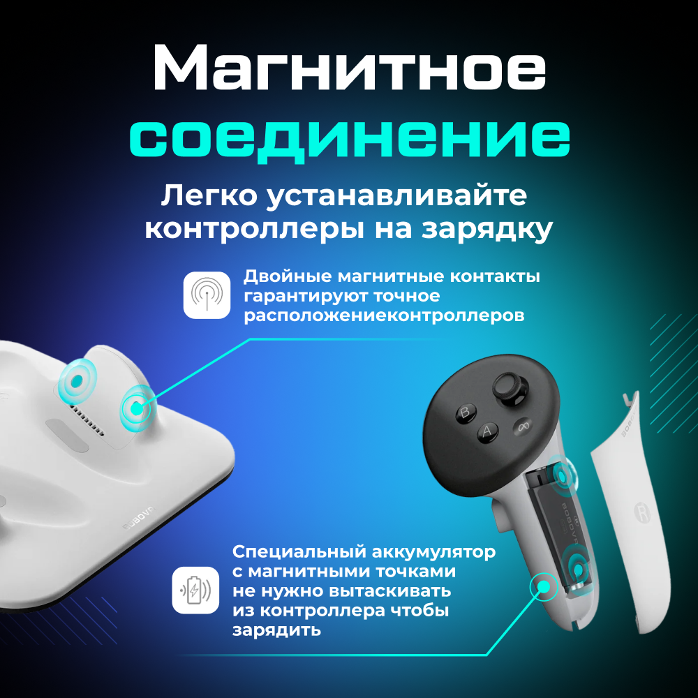 Зарядная док-станция BOBOVR CD3 для контроллеров Oculus Quest 3 3S 4 (1).png