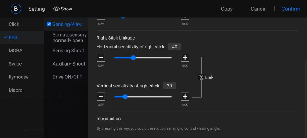 Параметры имитации касаний в FGC (Android) Параметры имитации касаний в FGC (Android)