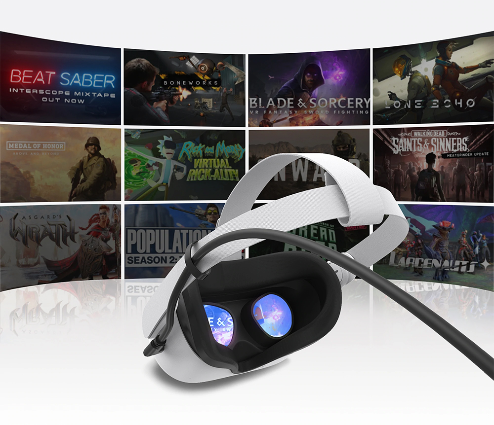 Купить Кабель KIWI design Oculus Link 5 метров для Oculus Quest 3 / Quest 2  / Quest Pro / Pico 4 (черный) в Portal Shop