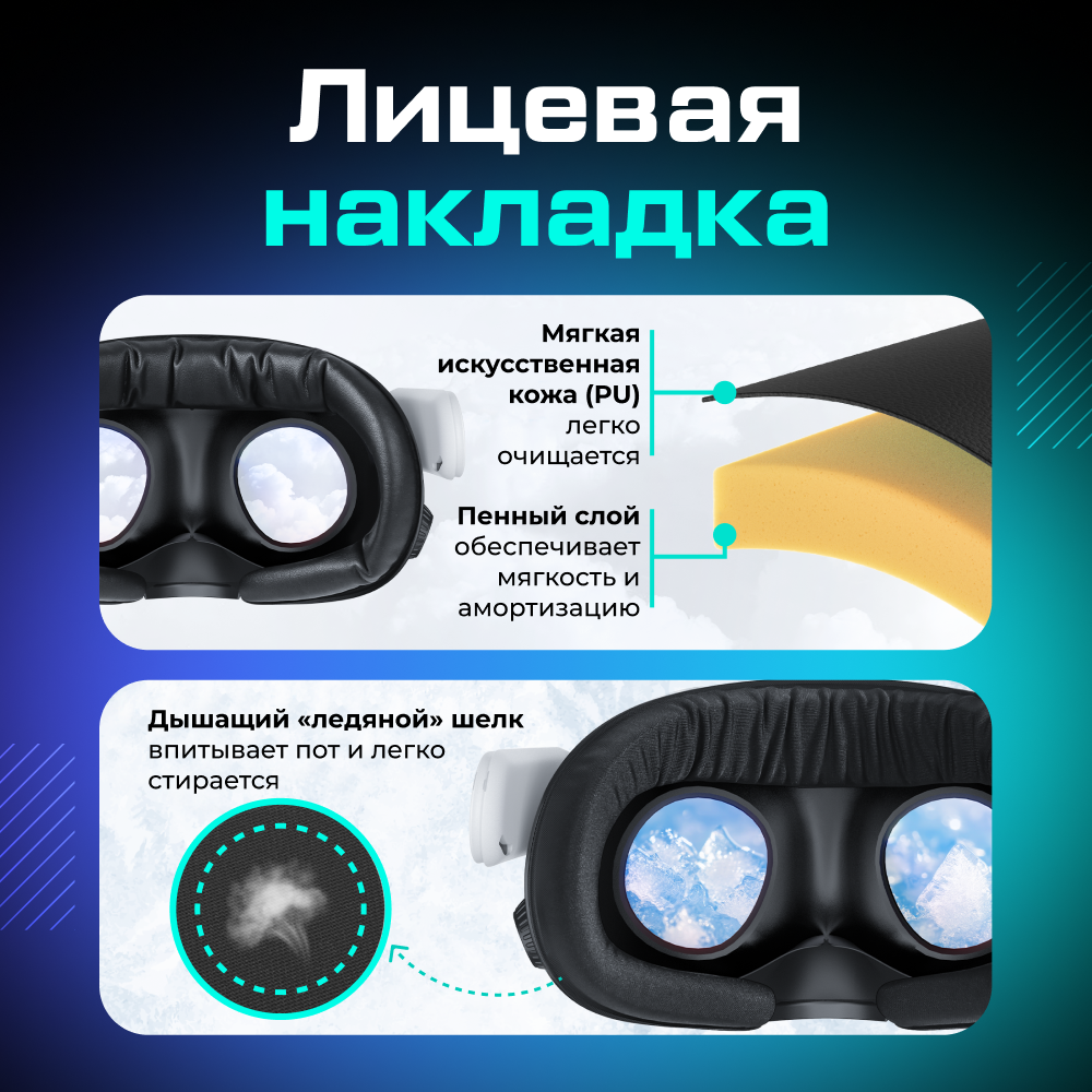 Q3FC4A Лицевой интерфейс маска вентилируемая AMVR для Oculus Quest 3 (FC4A) 07.png