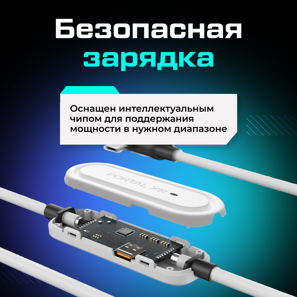 XR-Q36W Кабель PORTAL XR Fast Charging Link с зарядным портом для Oculus Quest 3 Quest 3S Quest 2 03.png XR-Q36W Кабель PORTAL XR Fast Charging Link с зарядным портом для Oculus Quest 3 Quest 3S Quest 2 03.png