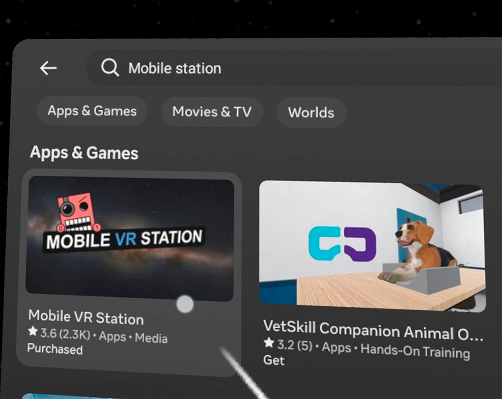 Mobile VR Station Mobile VR Station