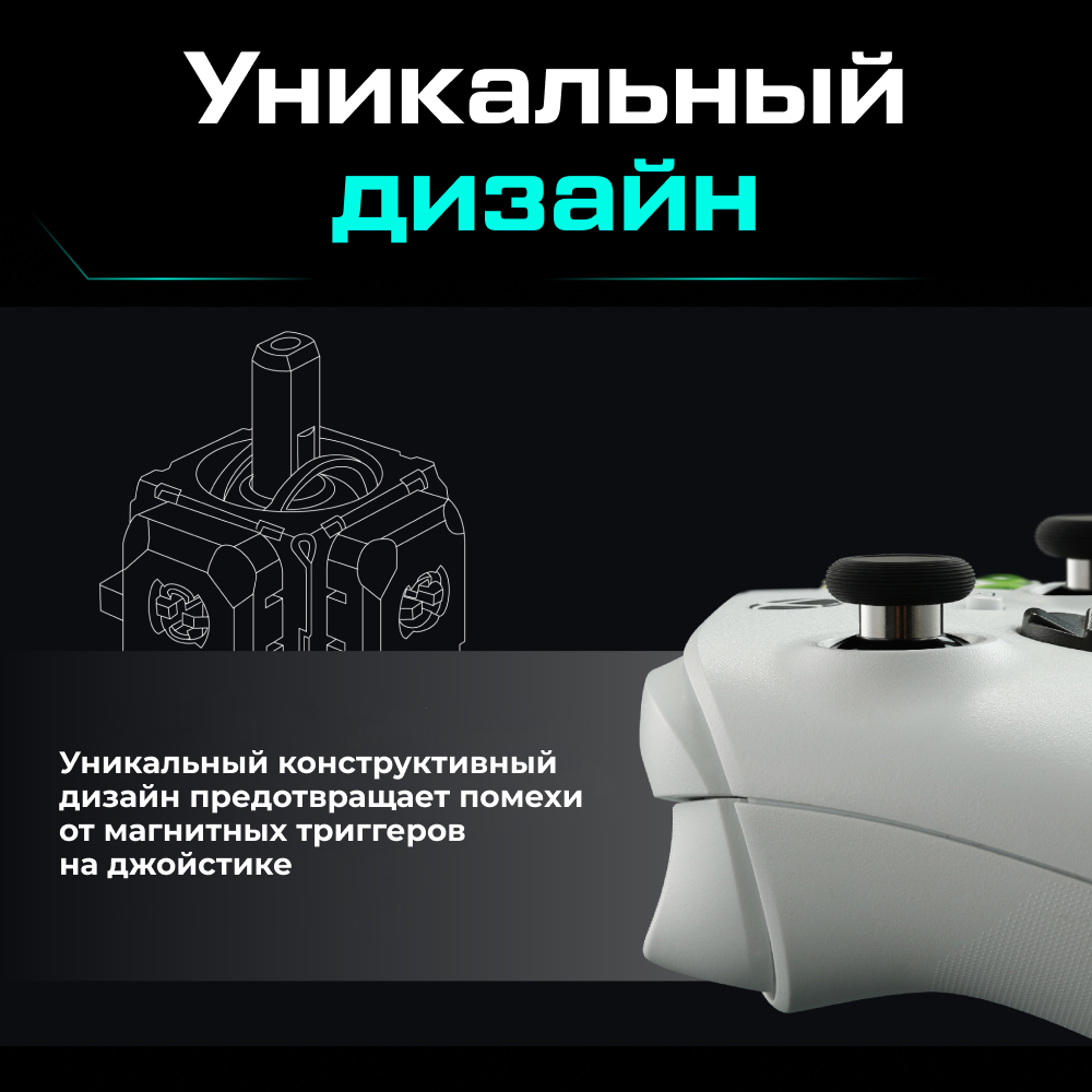 Высокоточные TMR стики GuliKit для геймпадов DualSense, 2 шт. 5.png