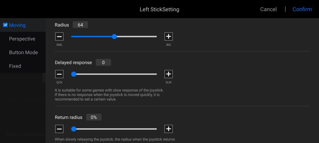 Параметры имитации касаний в FGC (Android) Параметры имитации касаний в FGC (Android)