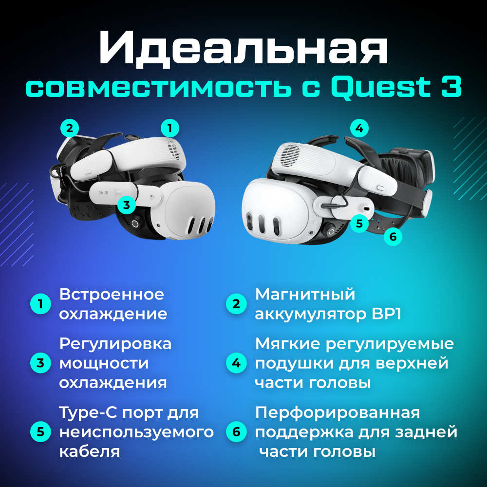 AMVR-BS1 Крепление AMVR BS1 Battery Strap для Oculus Quest 3 (8000mAh) 09.png