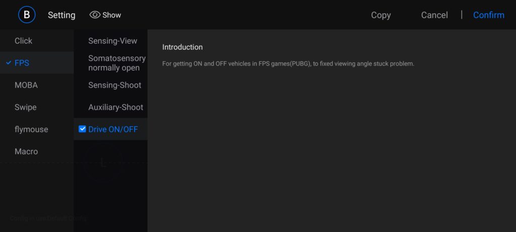 Параметры имитации касаний в FGC (Android) Параметры имитации касаний в FGC (Android)