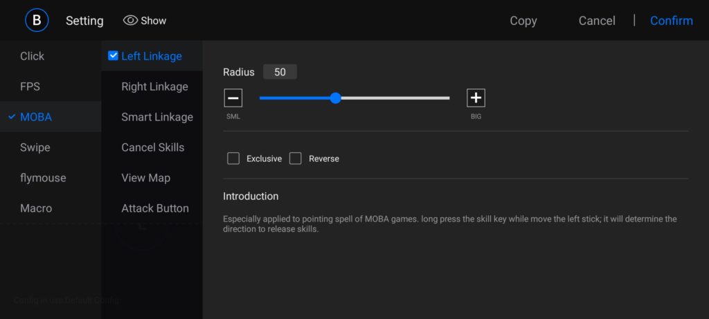 Параметры имитации касаний в FGC (Android) Параметры имитации касаний в FGC (Android)