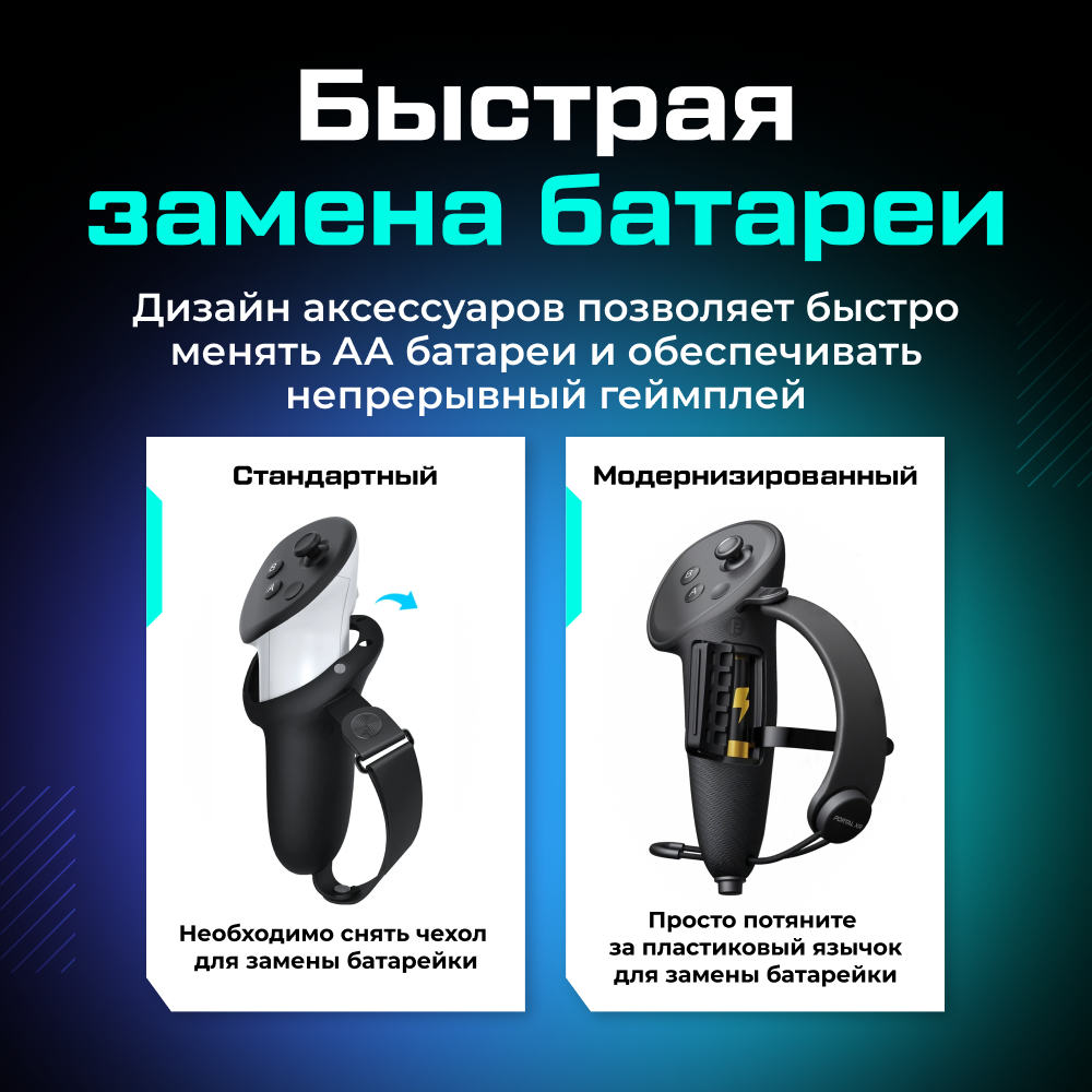 Чехлы PORTAL XR Controller Grips Cover для контроллеров Oculus (Meta) Quest 3 3.png