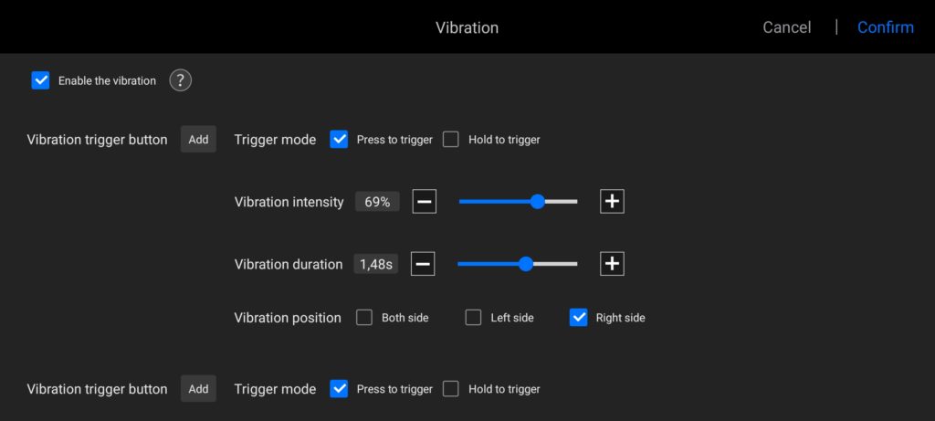 Параметры имитации касаний в FGC (Android) Параметры имитации касаний в FGC (Android)
