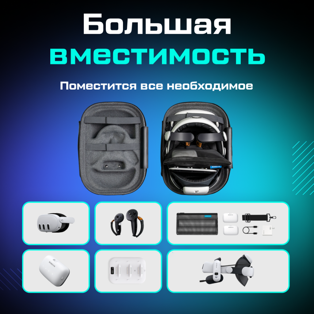 Кейс чехол BOBOVR C3 Carrying Case 06.png Кейс чехол BOBOVR C3 Carrying Case 06.png