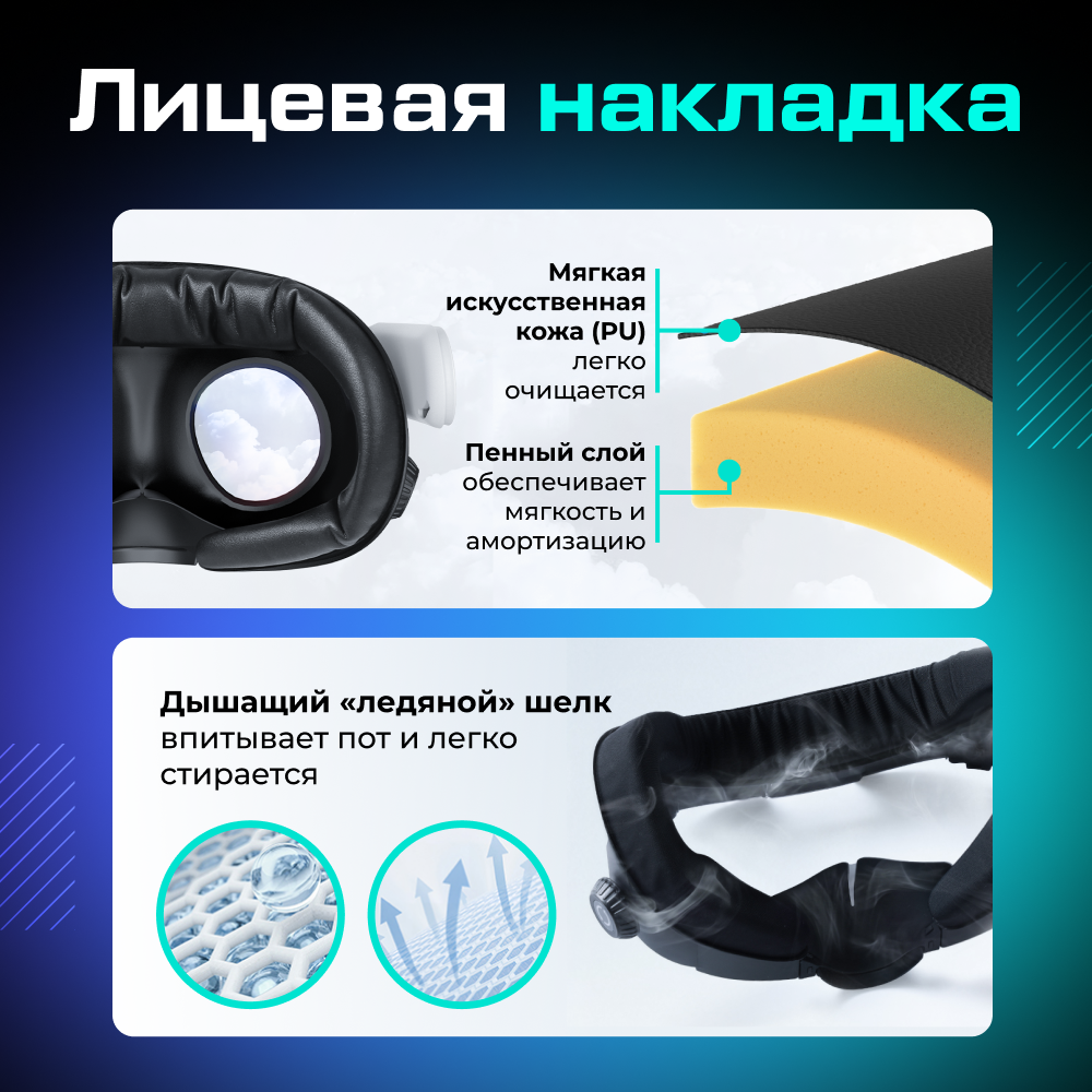Q3FC4M Лицевой интерфейс маска вентилируемая, магнитная AMVR для Oculus Quest 3 (FC4M) 07.png Q3FC4M Лицевой интерфейс маска вентилируемая, магнитная AMVR для Oculus Quest 3 (FC4M) 07.png