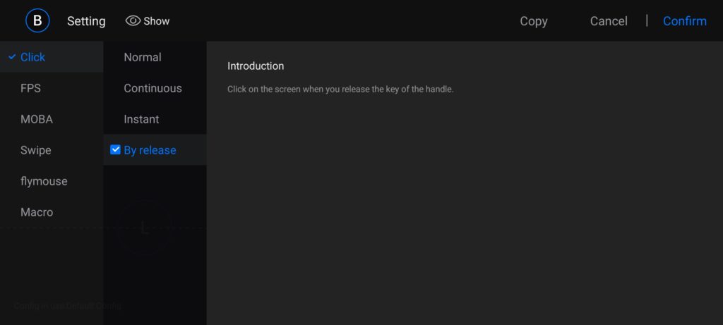 Параметры имитации касаний в FGC (Android) Параметры имитации касаний в FGC (Android)