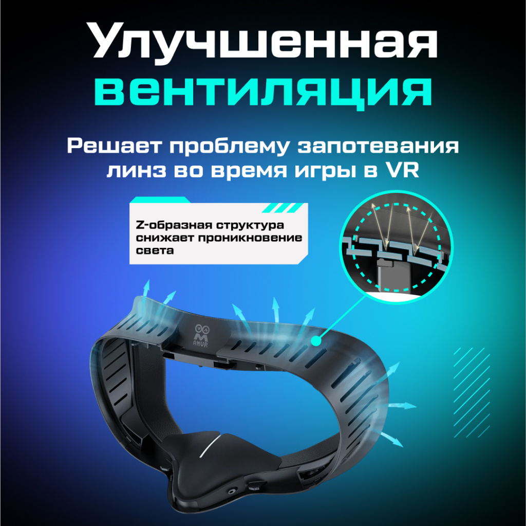 маска AMVR Ultra Breathable для Oculus Quest 3S_ozone 4.jpg