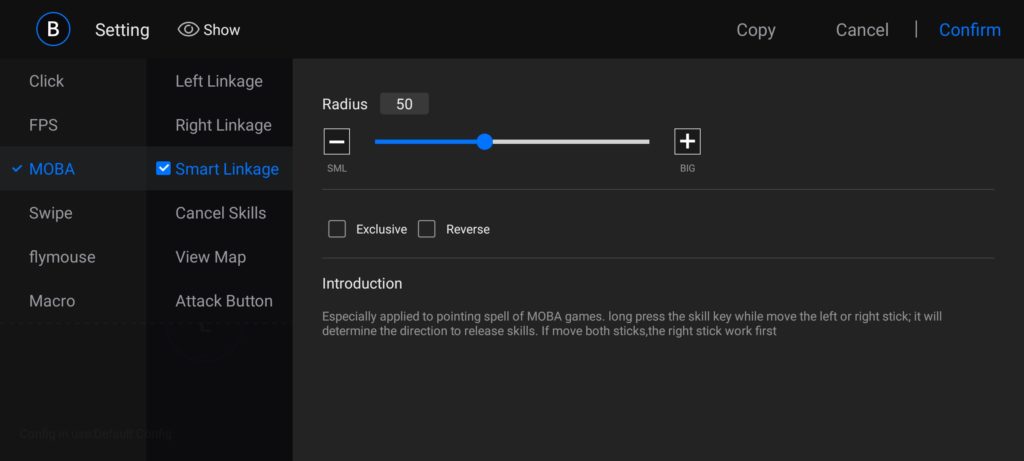 Параметры имитации касаний в FGC (Android) Параметры имитации касаний в FGC (Android)
