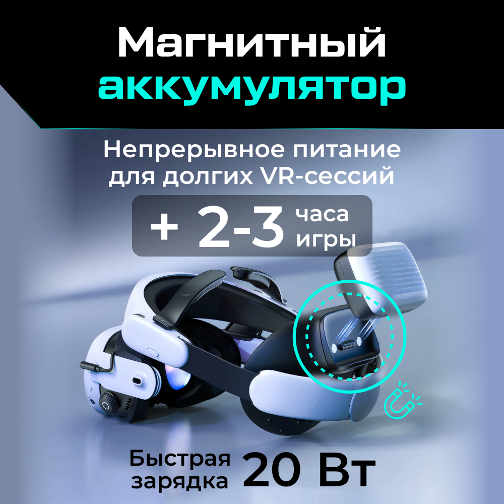 AMVR-BS1 Крепление AMVR BS1 Battery Strap для Oculus Quest 3 (8000mAh) 02.png