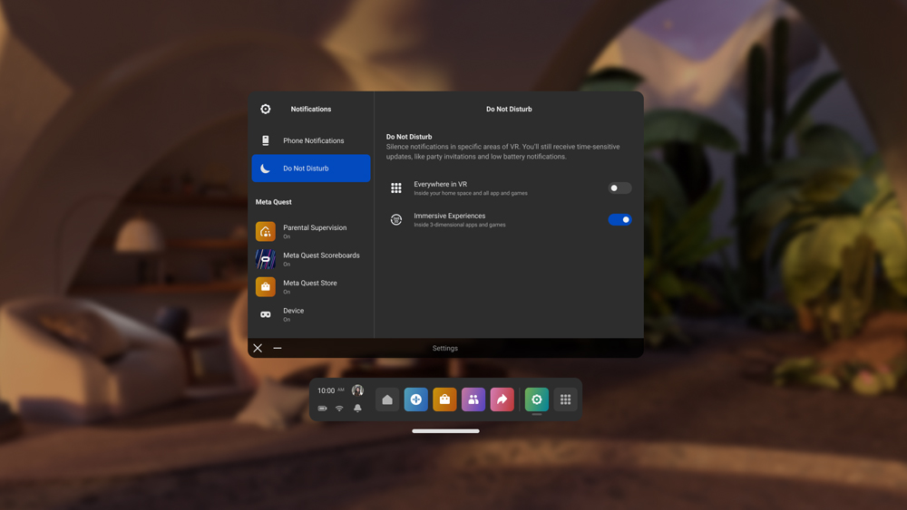 Oculus Quest 2 v49 не беспокоить