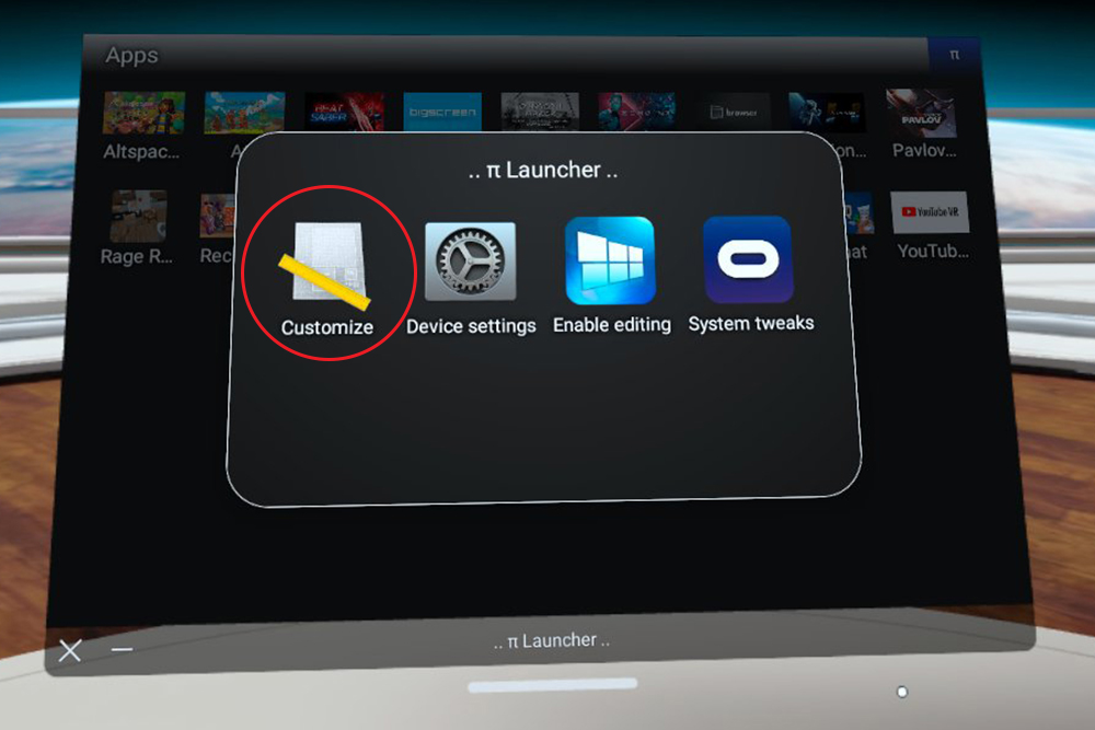 pi launcher Customize