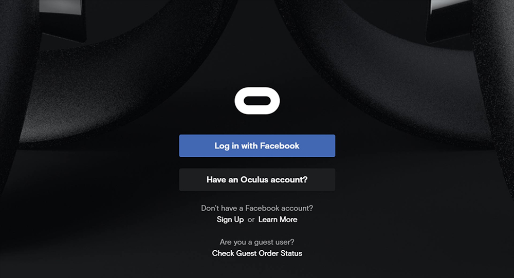 Facebook регистрация в Oculus Quest 2
