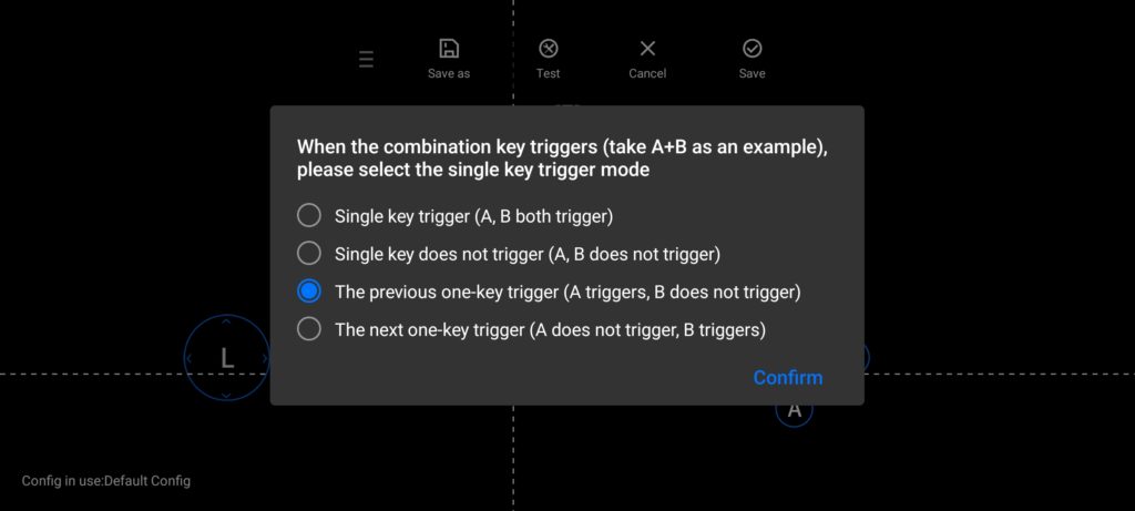 Описание настроек имитации касаний для Flydigi Game Center Описание настроек имитации касаний для Flydigi Game Center