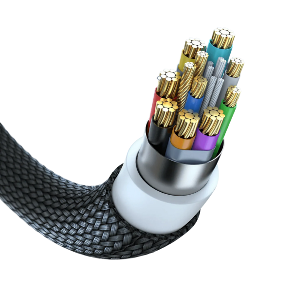 Кабель AMVR Braided Link Cable с адаптером для Oculus Quest 2/3/3S/Pico 4 (5 метров, черный)