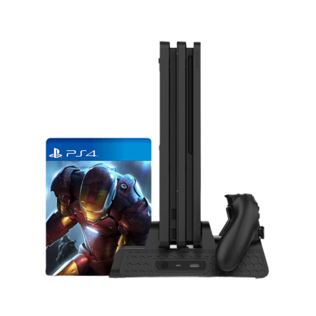 Многофункциональный стенд DOBE для PS4/Slim/Pro с индикаторами и функцией охлаждения, TP4-882C