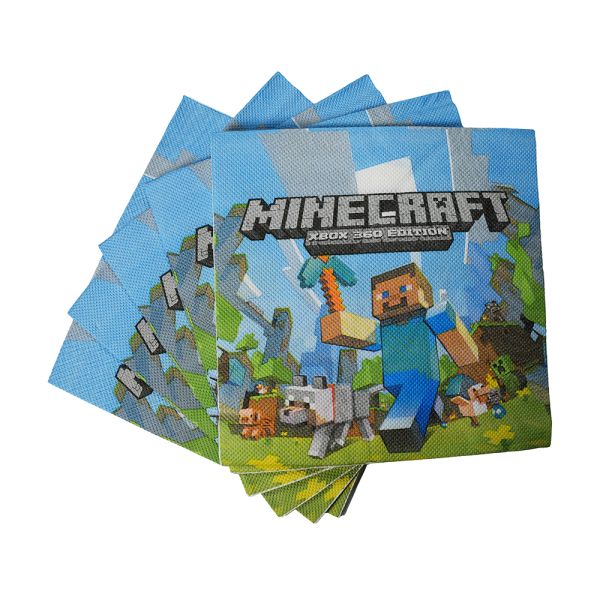 Салфетки бумажные Minecraft, 20 шт.