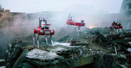 Бионический робот собака DEEP Robotics X20