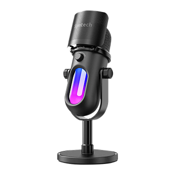 Конденсаторный USB-микрофон Syntech RGB для компьютера игровой, стримов, записи подкастов