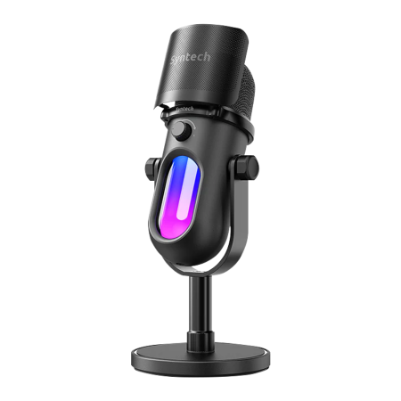 Конденсаторный USB-микрофон Syntech RGB для компьютера игровой, стримов, записи подкастов