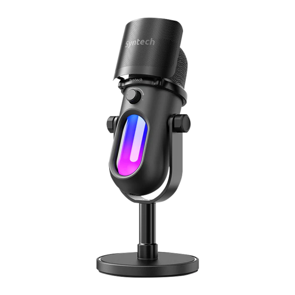 Конденсаторный USB-микрофон Syntech RGB для компьютера игровой, стримов, записи подкастов