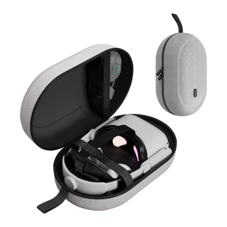 Кейс чехол для Oculus Quest 2/3 PICO 4 / Apple Vision Pro Syntech Hard Carrying Case L серый