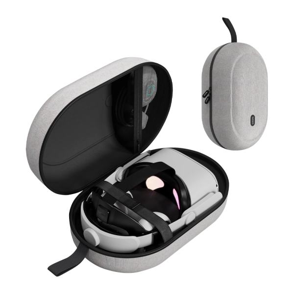 Кейс чехол для Oculus Quest 2/3 PICO 4 / Apple Vision Pro Syntech Hard Carrying Case M серый 