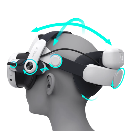 Крепление BOBOVR M3 Pro Battery Head Strap для Oculus Quest 3