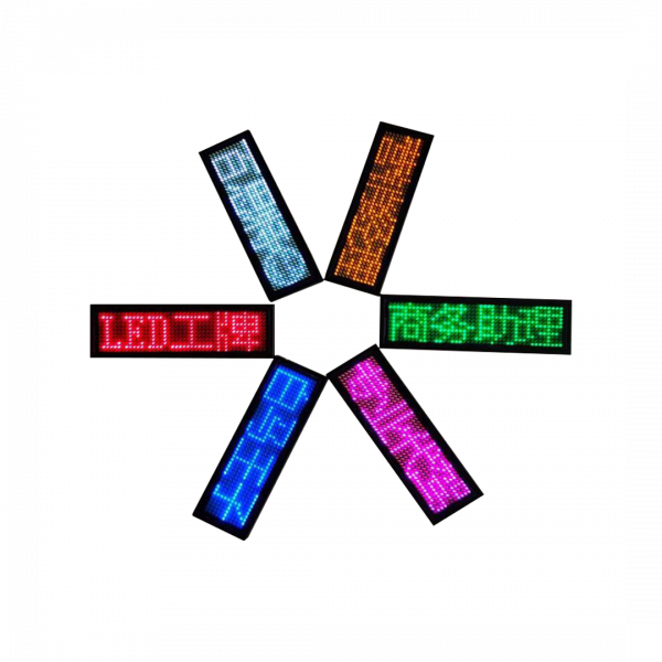 LED бейдж красный