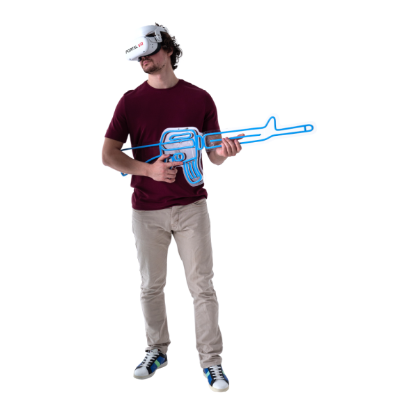 Неоновая вывеска Автомат синяя (120х30)