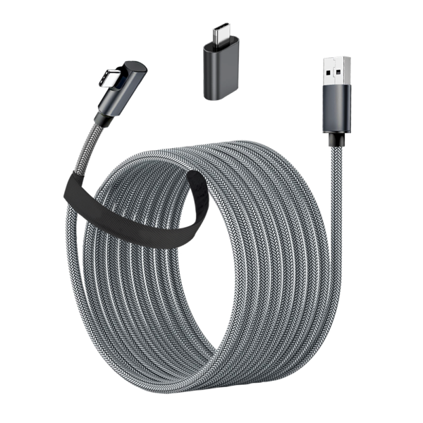Кабель PORTAL XR VR Link Extra Cable для  Quest 3/3S/2/Pico 4 с адаптером USB - Type-C (5 метров)