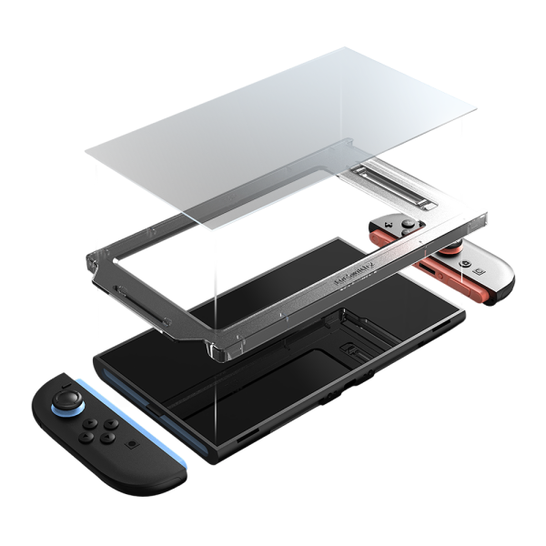 Защитное стекло TRANSNOVO Anti-Blue light с рамкой для Nintendo Switch 2