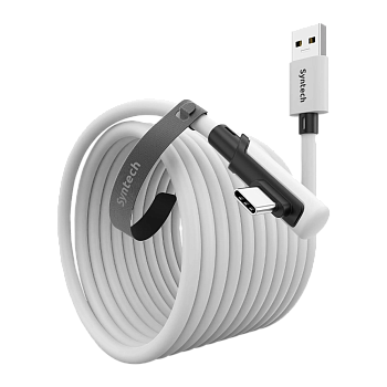 Кабель для Oculus Quest 3 / Quest 2 / Quest Pro / Pico 4 Syntech 3 метра белый