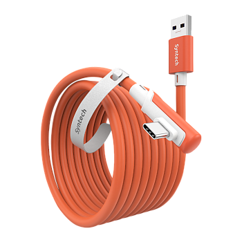 Кабель для Oculus Quest 3 / Quest 2 / Quest Pro / Pico 4 Syntech 5 метров оранжевый