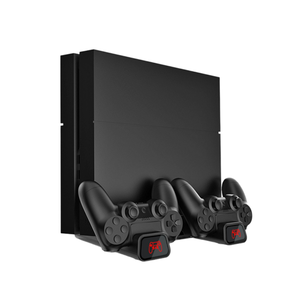 Многофункциональный стенд DOBE для PS4/Slim/Pro с индикаторами и функцией охлаждения, TP4-19076