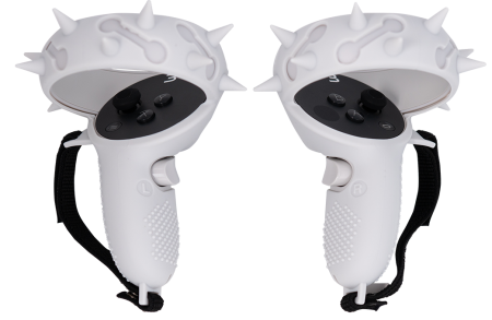 Чехлы с шипами на контроллеры для Oculus Quest 2 белые