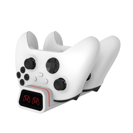 Зарядная станция DOBE XBOX One/Series (X/S), 2 акб.с индикаторами, белый TYX-19006XW