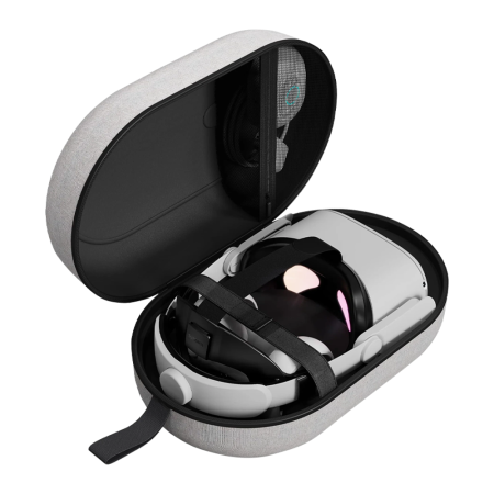 Кейс чехол для Oculus Quest 2/3 PICO 4 / Apple Vision Pro Syntech Hard Carrying Case L серый