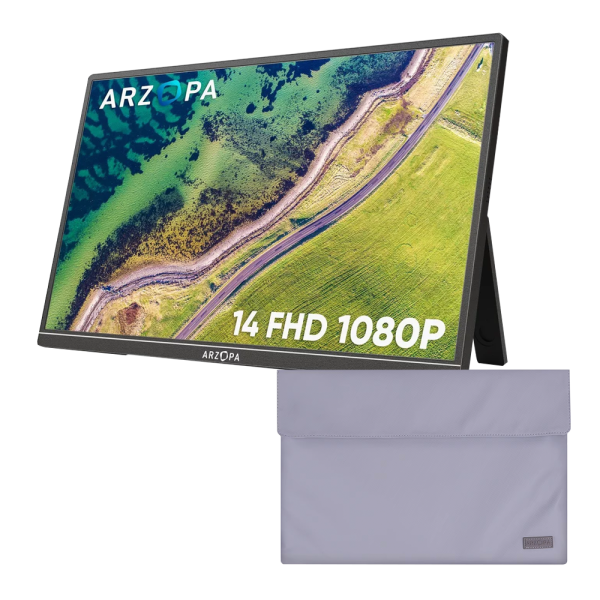 Портативный монитор ARZOPA  A1S 14" 1080p FHD 60Hz с защитным чехлом Портативный монитор ARZOPA  A1S 14" 1080p FHD 60Hz с защитным чехлом