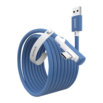 Кабель для Oculus Quest 3 / Quest 2 / Quest Pro / Pico 4 Syntech 5 метров синий