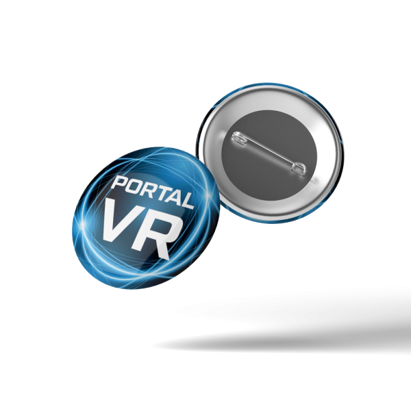 Значок "Portal VR" 50x50мм, синий, 1шт.