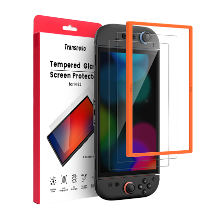 Защитное стекло TRANSNOVO с рамкой для Nintendo Switch 2